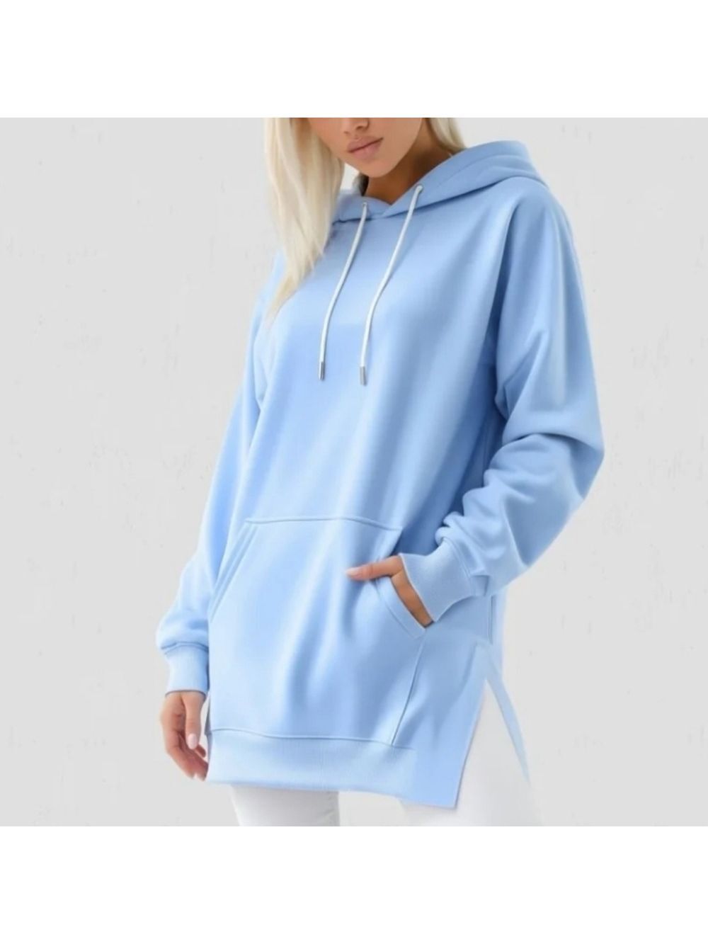 New The Warmy Oversized Hoodie Dress Blue Various Sizes